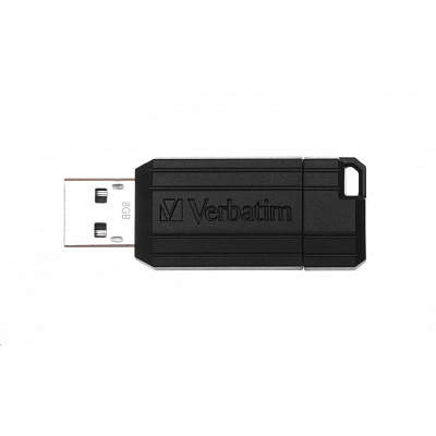 VERBATIM Flash Disk 8GB Store 'n' Go PinStripe, черен