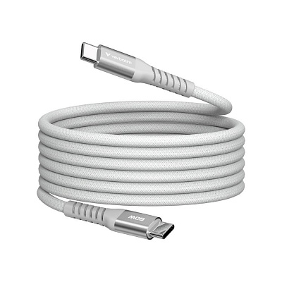 VERBATIM USB-C кабел за синхронизация и зареждане, 60W, магнитен, 120 см, сив