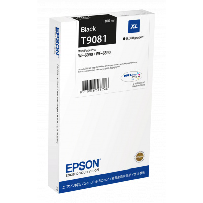 Epson T9081 XL C13T90814N черен (black) оригинална касета