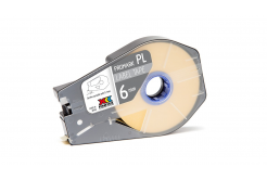 Partex PROMARK-PL060CN4, жълто самозалепваща лента, 6мм, 30м