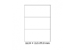 Самозалепващи етикети 210 x 99 mm, 3 етикети, A4, 100 листа