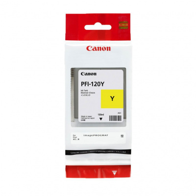 Canon PFI-120Y 2888C001 жълт (yellow) оригинална касета с мастило