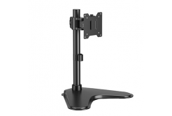 Powerton ERGO BASEO Регулируема стойка за монитор, черна, 20KG, свободностояща, 17"-49", 75x75/100x100