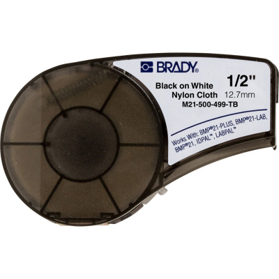 Brady M21-500-499-TB / 110939, Nylon Cloth ленти, 12.70 mm x 4.90 m