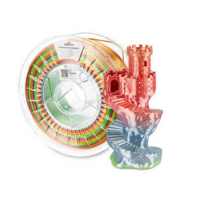 Spectrum 81016 3D филамент, PLA Silk Rainbow, 1,75mm, 1000g, Многоцветен (Fusion)