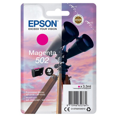 Epson 502 магента (magenta) оригинална касета