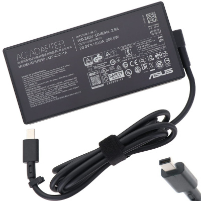 ASUS оригинален АДАПТЕР 200W 20V 3P(ПРАВОЪГЪЛНИК)