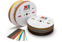Partex HS-20064BN0 черно термосвиваеми тръби, 75м (6,4 мм)