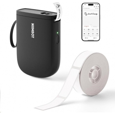 Niimbot D11-H Smart 1AA57311601, етикетираща машина, черен + ролка с етикети