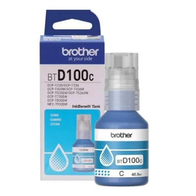 Brother BT-D100 BTD100C циан (cyan) оригинална касета с мастило