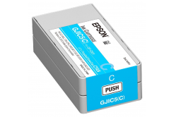 Epson GJIC5(Y) C13S020564 за ColorWorks, циан (cyan) оригинална касета 