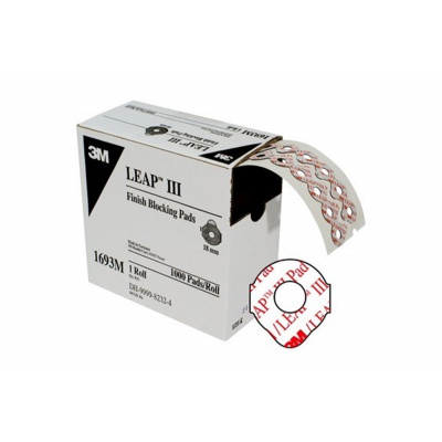 3M Leap III Finish Blocking Pads 1693M, 1 ролка = 1000 подложки с диаметър 18 мм