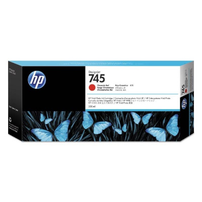HP 745 F9K06A хроматично червено (chromatic red) оригинална касета