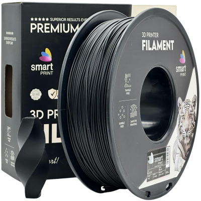 Smart Print FG-S46-E1, 3D филамент, PLA+, 1,75mm, 1000g, Черен (Black)