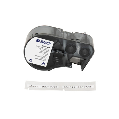 Brady M4-81-488 / 170774, 48.26 mm, Polyester, черно копиране / бял фон