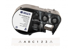 Brady M4C-375-595-WT-BK / 170843, 9.53 mm x 7.62 m, Винил, черен печат / бял фон