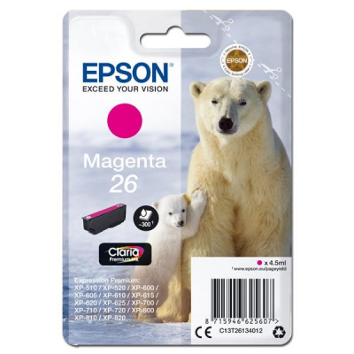 Epson 26 T2613 магента (magenta) оригинална касета