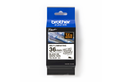 Brother TZ-SL261 / TZe-SL261 Pro Tape, 36mm x 8m, черен печат / бял фон, оригинална лента