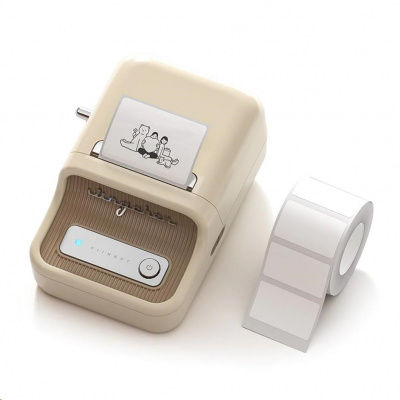 Niimbot Smart B21S 1AC1C171605 принтер за етикети, Бял + ролка с етикети