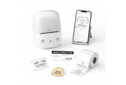 Niimbot Принтер за етикети B2, 1AC91202809 сив + ролка етикети 230 бр.