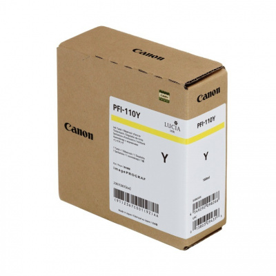 Canon PFI110Y 2367C001 жълт (yellow) оригинална касета