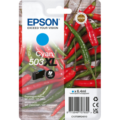 Epson 503XL T09R240 C13T09R24010 циан (cyan) оригинална касета