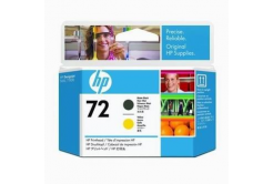 HP C9384A, 72 матово черно/жълто (matte black/yellow) оригинална печатаща глава
