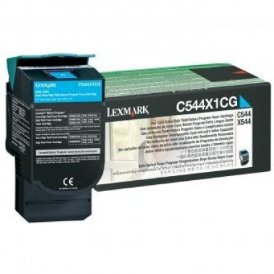 Lexmark C544X1CG лазурен (cyan) оригинален тонер