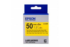 Epson LabelWorks LK-9YBP C53S659002 50мм x 8м, черно копиране / пастелно жълт фон, оригинален лента