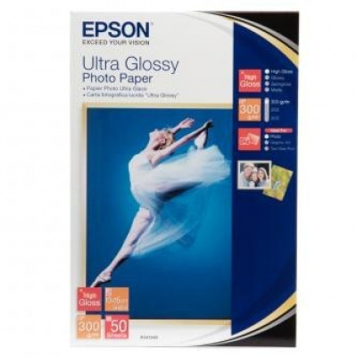 Epson Ultra Glossy Photo Paper C13S041943, 10x15см, лъскав, бял, фотографска хартия
