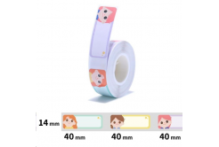 Niimbot A2A28038805, 14x40mm, 155 бр, Принцеси, самозалепващи се етикети