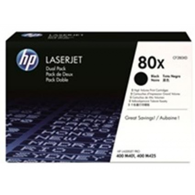 HP 80X CF280XD двойна опаковка черен (black) оригинален тонер