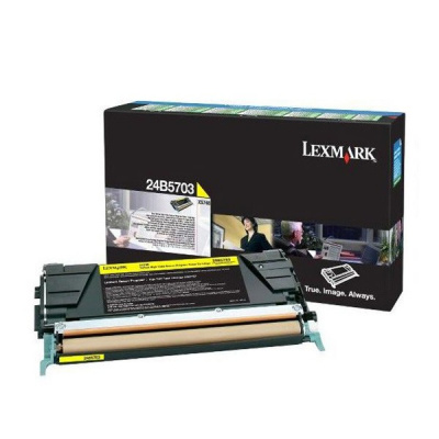 Lexmark 24B5703 жълт (yellow) оригинален тонер