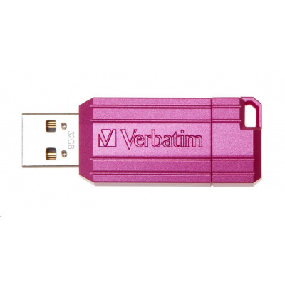 Verbatim 49056 Флаш памет Hi-Speed Store 'n' Go, 32GB, Пинстрип, USB 2.0, Ярко розово