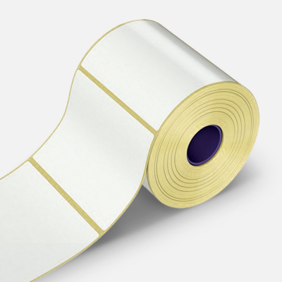 Самозалепващи етикети 80x50 mm, 1000компютри хартия за TTR, роля