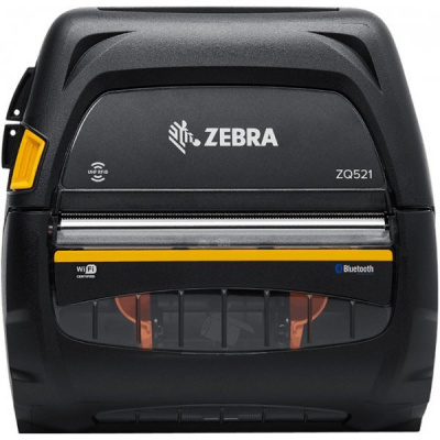 Zebra ZQ521 ZQ52-BUW030E-00, принтер за етикети, BT, Wi-Fi, 8 точки/мм (203 dpi), дисплей, RFID