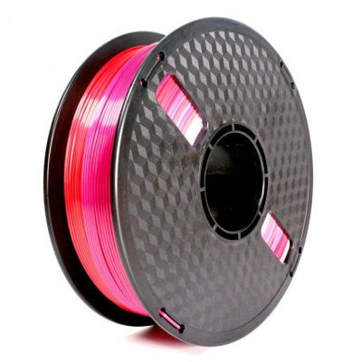 Gembird 3DP-PLA-SK-01-RP, 3D филамент, PLA Silk, 1,75mm, 1000g, Червен/Лилав (Red/Purple)