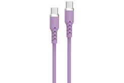 Powerton ENERGY PASTEL EDITION USB-C кабел, 100W, 1m, силиконов, лилав