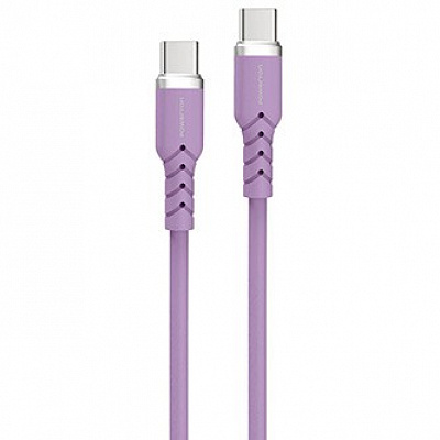 Powerton ENERGY PASTEL EDITION USB-C кабел, 100W, 1m, силиконов, лилав