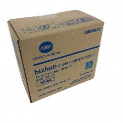 Konica Minolta TNP-49C лазурен (cyan) оригинален тонер