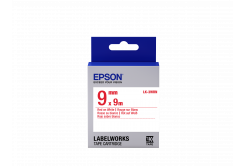 Epson LabelWorks LK-3WRN C53S653008 9мм x 9м, червен печат / бял фон, оригинален лента