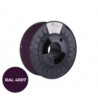 C-Tech 3DF-P-PETG1.75-4007 3D филамент, PREMIUM LINE, PETG, RAL4007, 1,75mm, 1000g, Пурпурно лилав (Purple violet)