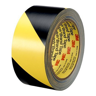 3M 5702 PVC лента жълто-черна, устойчива на износване, 50 mm x 33 m