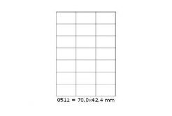 Самозалепващи етикети 70 x 42,4 mm, 21 етикети A4, 100 листа