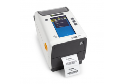 Zebra ZD611 Здравеопазване ZD6AH22-T0EB02EZ TT, 8 точки/мм (203 dpi), принтер за етикети, USB, BT, Ethernet, Wi-Fi, EPLII, ZPLII, комплект (USB), бял (Наследник GC420t)