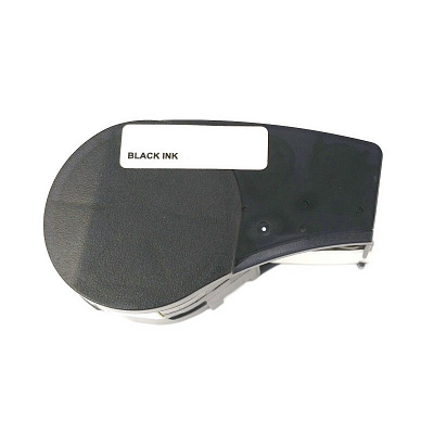 Brady M21-250-595-YL самозалепващ се винил, 6,35 mm x 6,4 m, черен печат / жълт фон, съвместима лента
