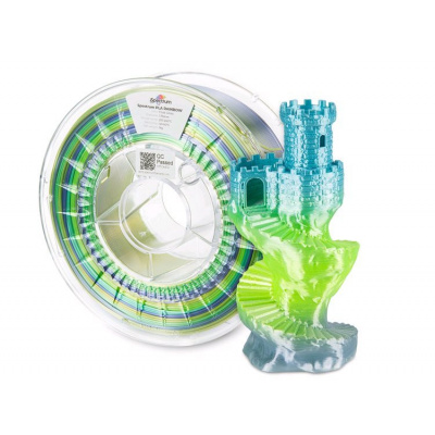 Spectrum 81019 3D филамент, PLA Silk Rainbow, 1,75mm, 1000g, Многоцветен (Frost gloss)