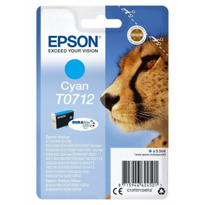 Epson T07124012 циан (cyan) оригинална касета