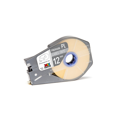 Partex PROMARK-PL120CN4, жълто самозалепваща лента, 12мм, 30м