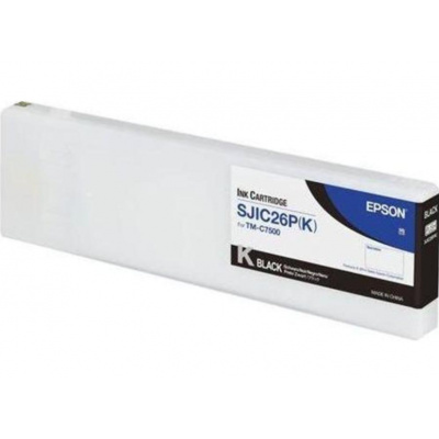 Epson SJIC26P-K C33S020618 за ColorWorks, черен (black) оригинална касета